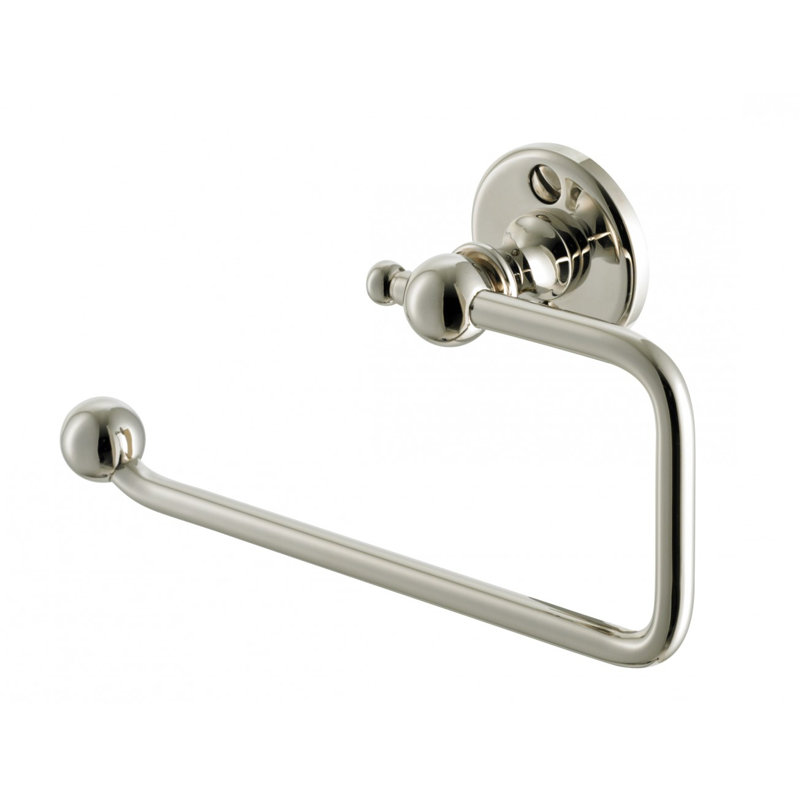 Hinged Wall-Mount Toilet Paper Holder, Polished Brass