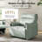 Alanson 43.5'' Faux Leather Oversized Manual Recliner-580192562