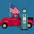 American Flag Truck