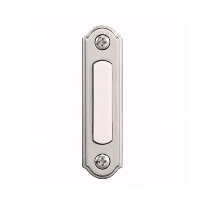 Push Button Doorbell, Satin Nickel