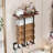 2-Tier Bathroom Towel Rack Wall Mounted Storage Rack for Rolled Towels Rust-Resistant 2-Pack