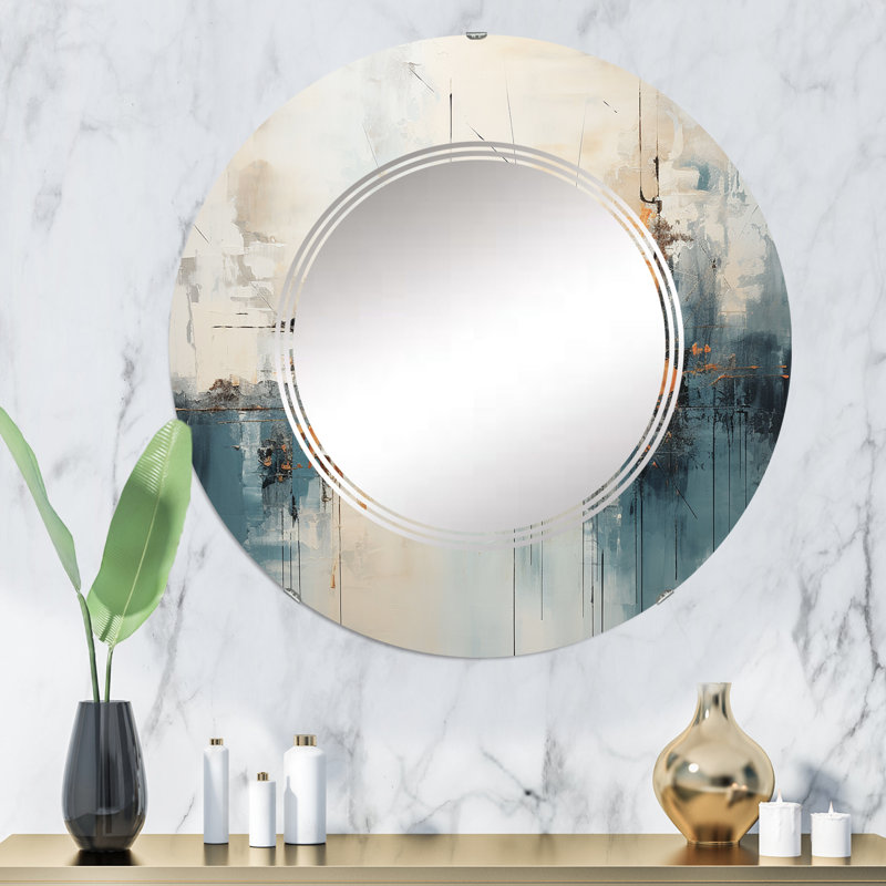 Minimalism Tree Ephemeral Power Wall Mirror, Modern - Minimalism Tree Ephemeral Power II, 32" x 32"