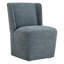 Chaise d'appoint rembourrée à roulettes Ardeth-122567310