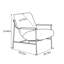 Chaise confortable avec structure en acier-106897696