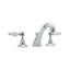 Country Double Handle Deck Mounted Roman Tub Faucet with Handshower-711638878
