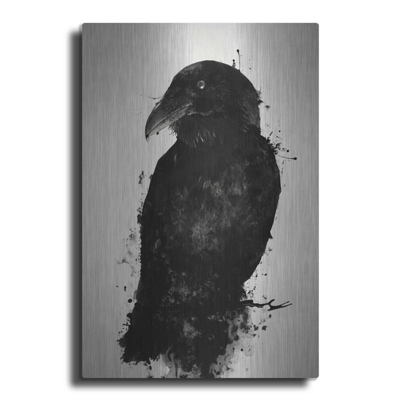 The Raven - impression sans cadre, H 24 po x l 16 po x P 0,13 po