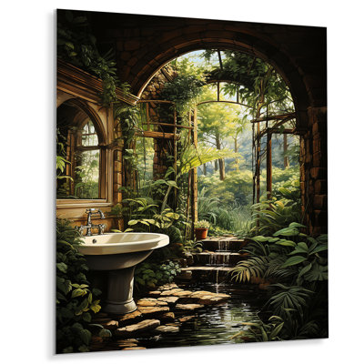 " Bathroom Natures Retreat II " by Designart