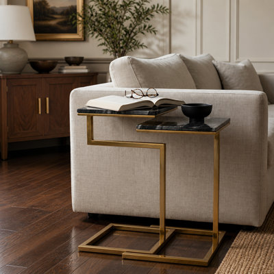 Ensemble de 2 tables gigognes carrées Chamblee