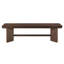 Banc en bois à finition noyer 1pc