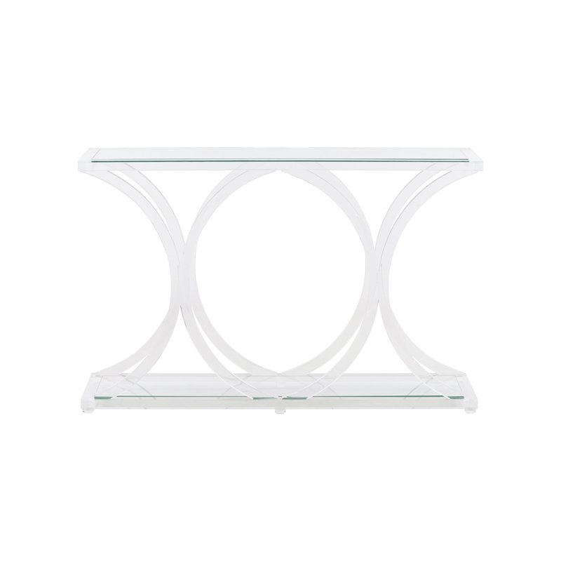 Sweeping Acrylic Console