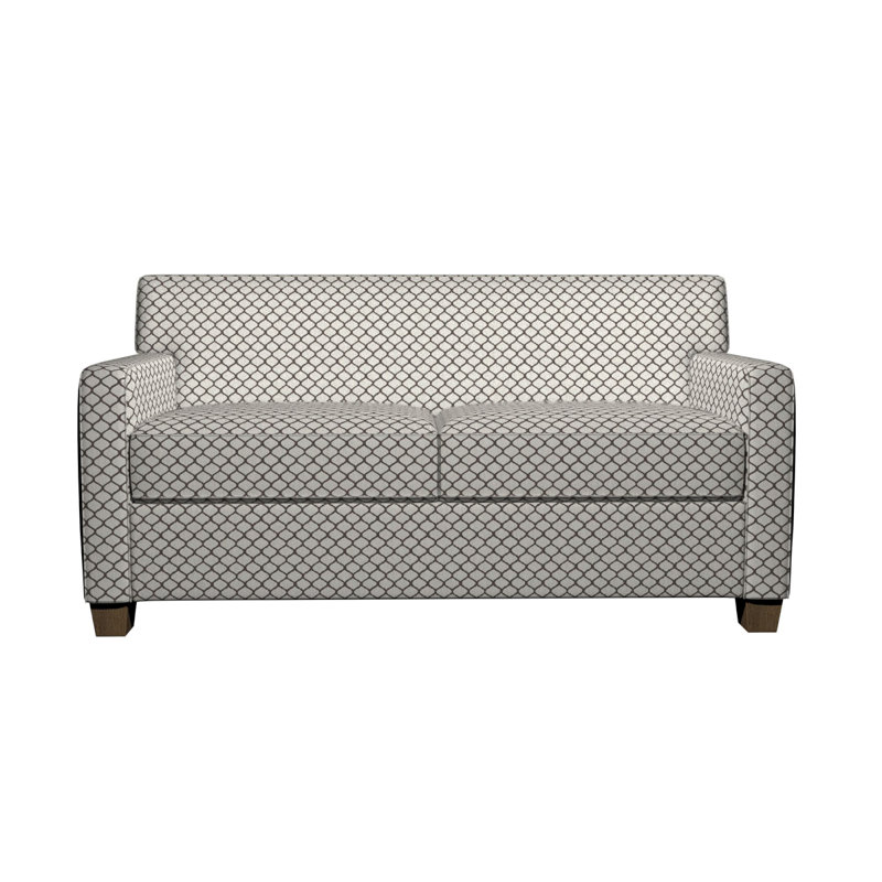Tissu de lin géométrique, Gris 1