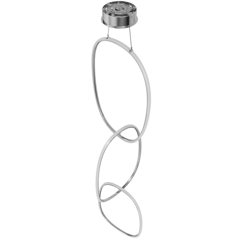 Luminaire suspendu géométrique à del 1 lumière unique Gunlogh, Or