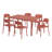 6-Person Outdoor Rectangular Dining Set-124927507