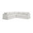 Lucia 4-Piece Slipcovered Sectional-88087401-88087404
