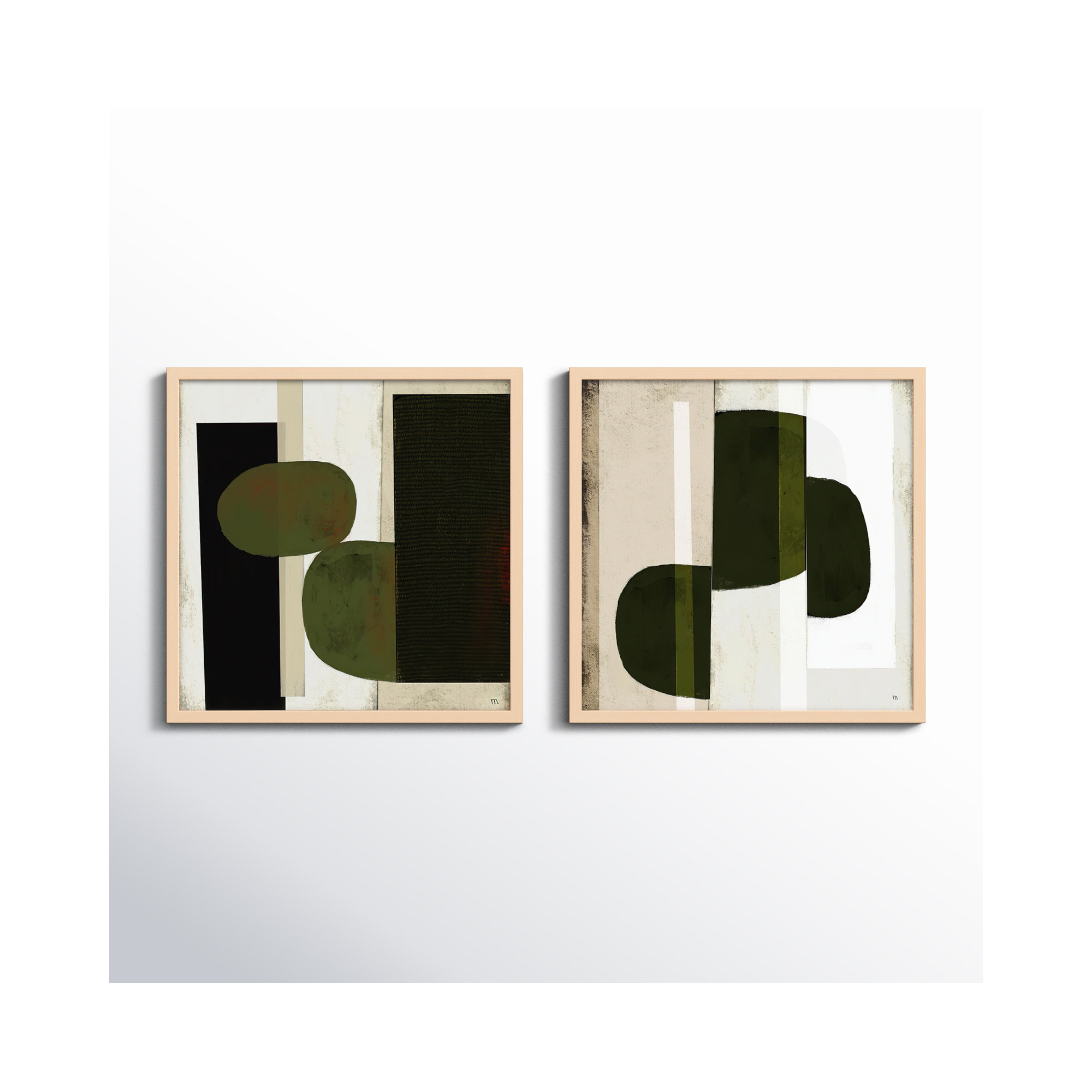 Collage by StudioM, Maple, 30" H x 60" W