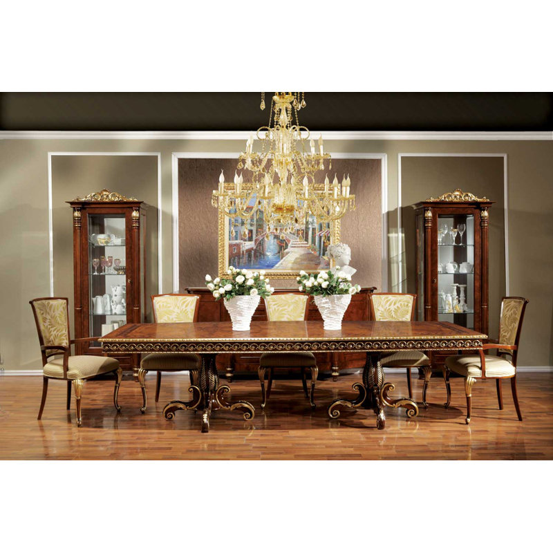 47" Solid Wood Dining Table, 31" H x 118" L x 47" W