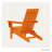 Hoa 28.7'' W High-Density Polyethylene Folding Adirondack Chair-86552581