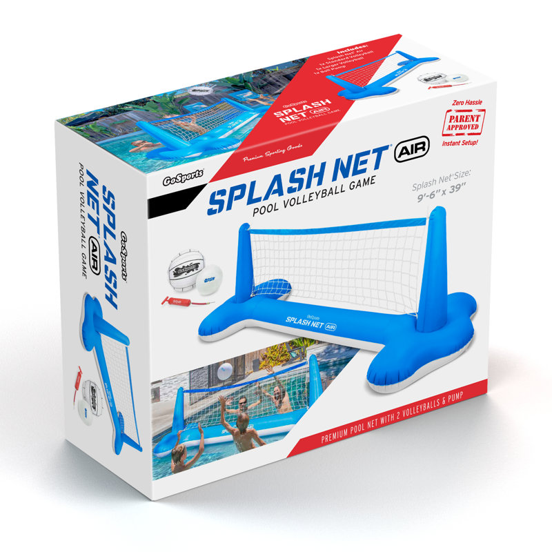 Splash Net Air Inflatable Pool Volleyball Game Set