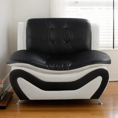 Cassendra Faux Leather Accent Chair