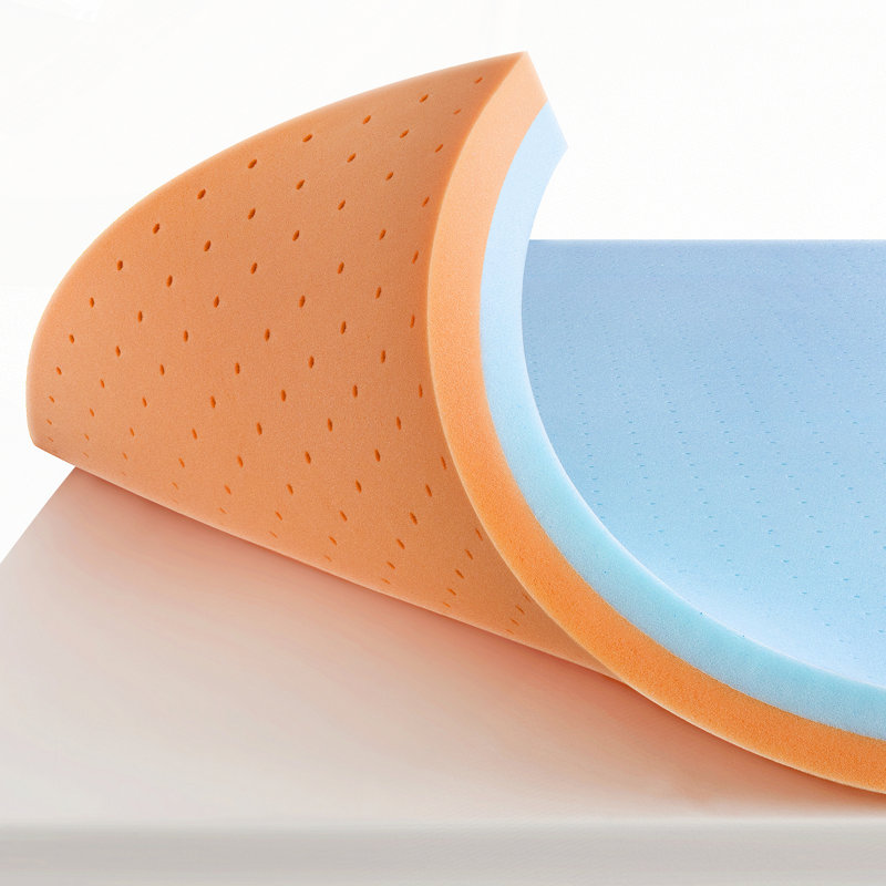 Surmatelas en mousse viscoélastique imprégnée de gel et de cuivre de 3 pouces pour lit très grand avec soulagement de la pression et certification CertiPUR-US