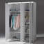 3 Door Manufactured Wood Wardrobe