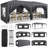10x20 Heavy Duty Pop Up Canopy Tent with 6 Sidewalls, 3 Heights, Commercial Frame, Stakes & Ropes-124074393