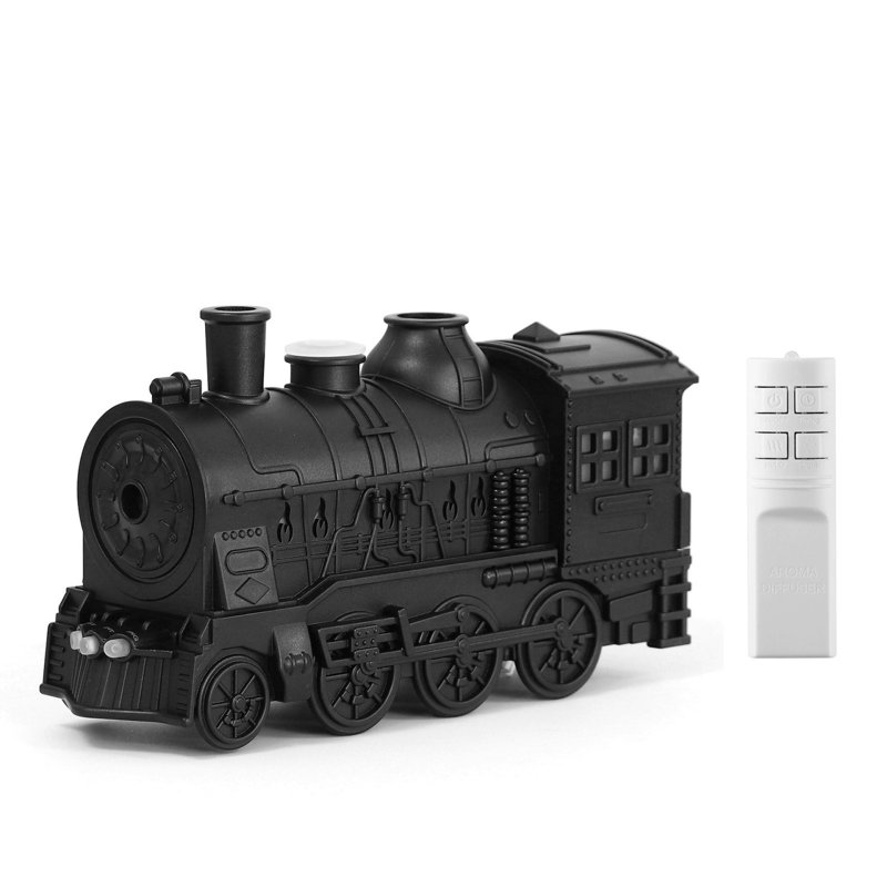 Diffuseur d'huiles essentielles vintage en forme de train, humidificateur et diffuseur d'aromathérapie USB avec brumisation, idéal pour la décoration de la maison, du bureau ou du bureau.