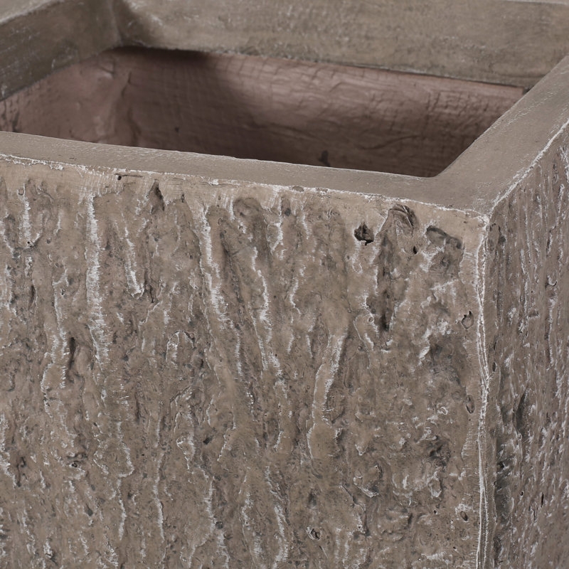 PLANTER, Rectangular shaped flowerpot.Planter pot, 24.03" H x 11.53" W x 11.47" D