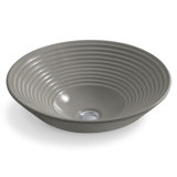 Turnings Ceramic Circular Vessel Bathroom Sink