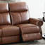 Canapé inclinable en cuir véritable 87 po Diahann