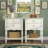 Ekamjhot 2-Piece Nightstand With Shelves And Drawers