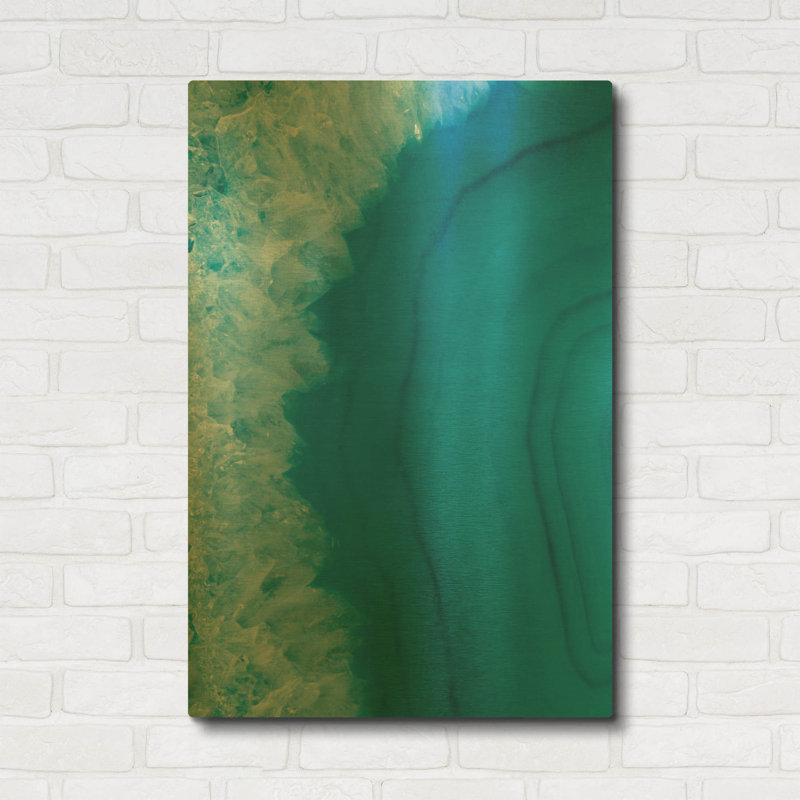 «Agate Geode I» par Wild Apple Portfolio, art mural en métal doré, 24 po x 36 po, 24"x36"