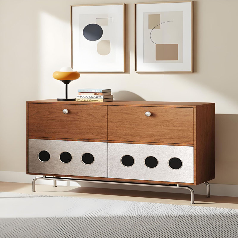 Buffet simple à plusieurs tiroirs de rangement, H 34,64 po x l 70,86 po x P 15,74 po
