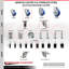 Ensemble de roulettes extensibles en polyuréthane pivotant-92142421-92142420