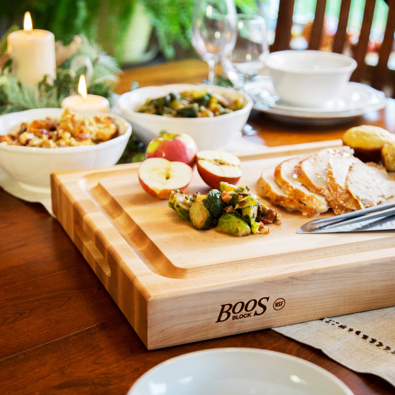 John Boos RA-Board Wood Cutting Board with Groove