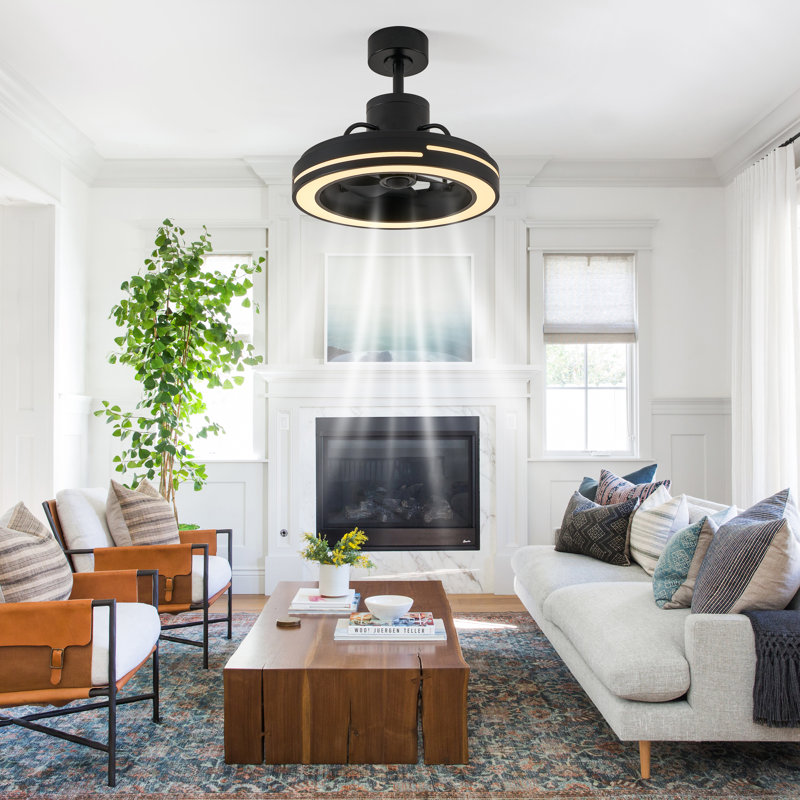 Ventilateur de plafond à intensité variable avec lumières DEL et télécommande