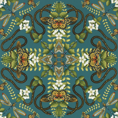 Emerald Forest Wedgwood Wallpaper 10.05m x 52cm