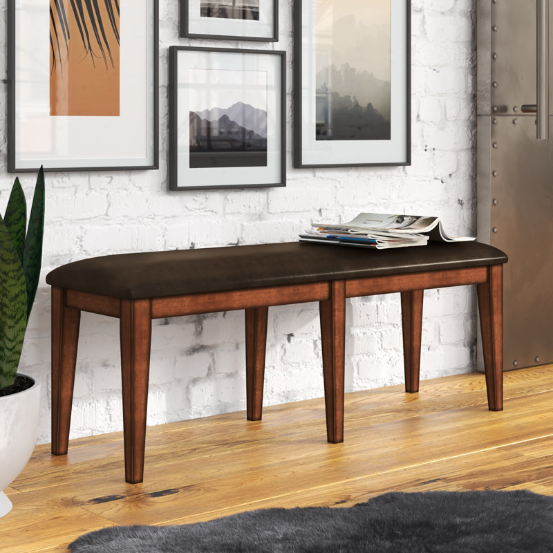 Darcie Polyvinyl Chloride (PVC) Upholstered Bench