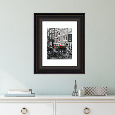 Selvidge Bronze Wood Picture Frame with Mat