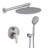 10" Wall Mounted Shower with High Pressure Rain Shower Head & 5-Function Handheld Shower Head-119150965