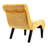 Fashionable Mustard Velvet Comfortable Chair For Dining And Living Rooms - Solid +Plywood Structure, Good Resilience Filler, Quick Assembly Comfortable, Velvet, Accent Chair, Kitchen Areas, Soft-1100290736