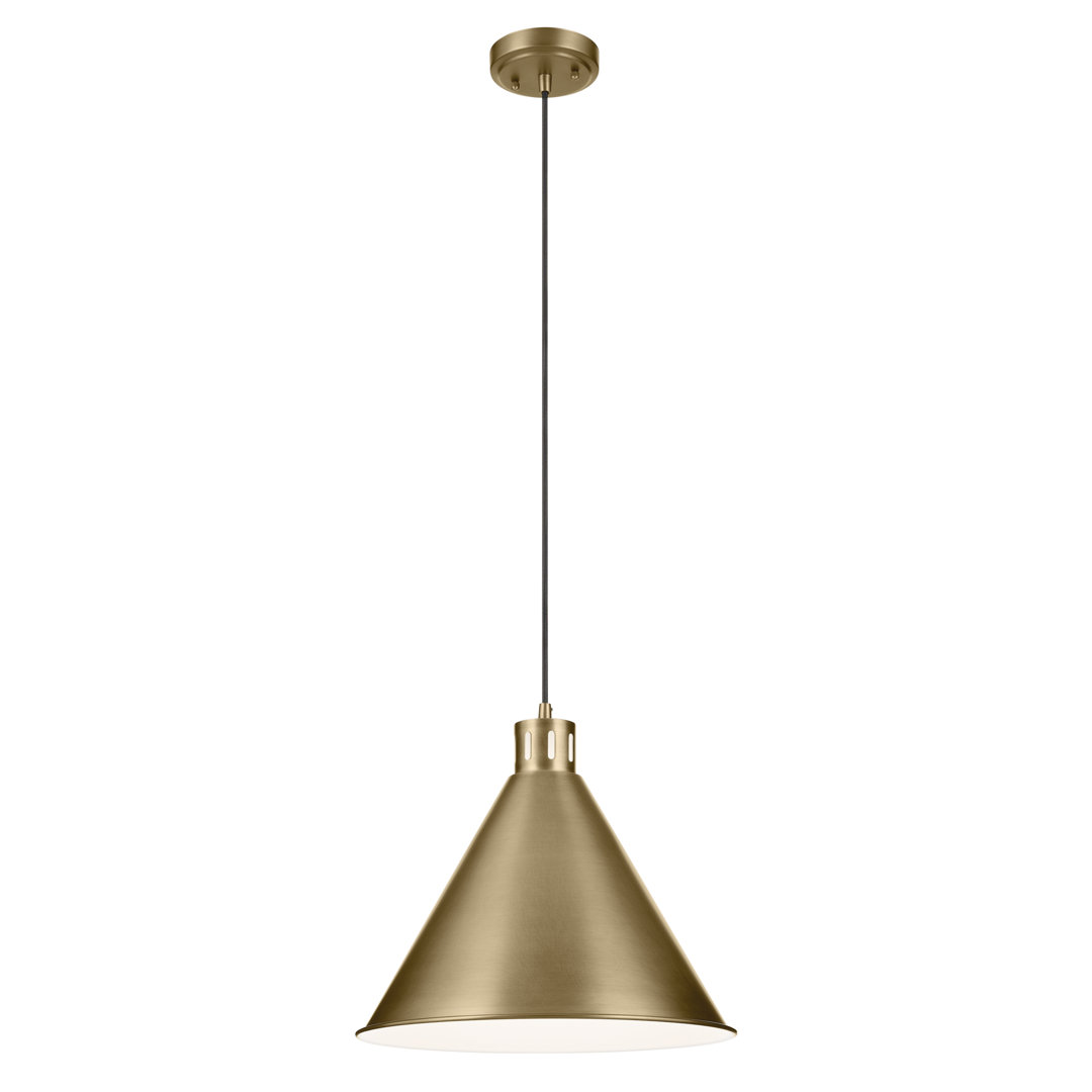 14.25" 1-Light Cone Pendant 17 Stories 
