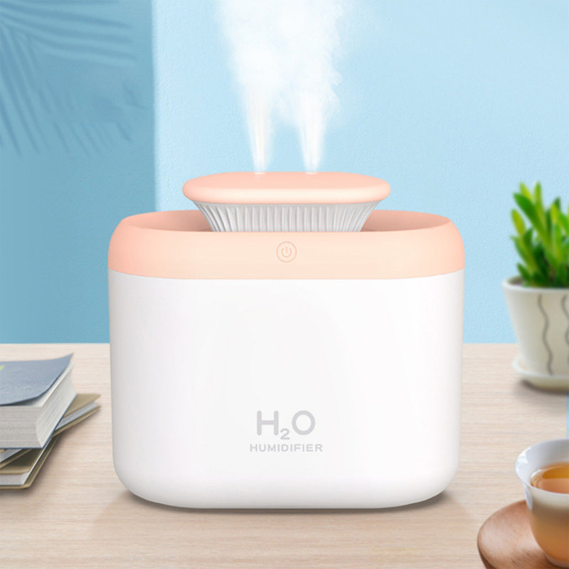 Mini-humidificateur USB portable avec diffuseur d'huile de voyage de 3,3 L avec veilleuse et arrêt automatique pour bureau de voiture pour chambre de bébé