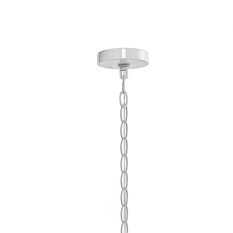 Luminaire suspendu en forme de tambour à quatre lumières en verre
