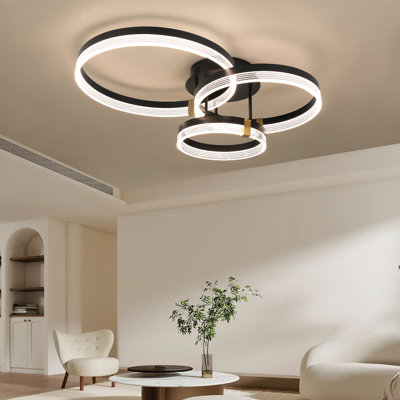 3-Light Semi Flush Mount