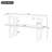 Narrow Console Table with Marble Effect Top, Retro Entryway Table with Open Shelf-1205398482