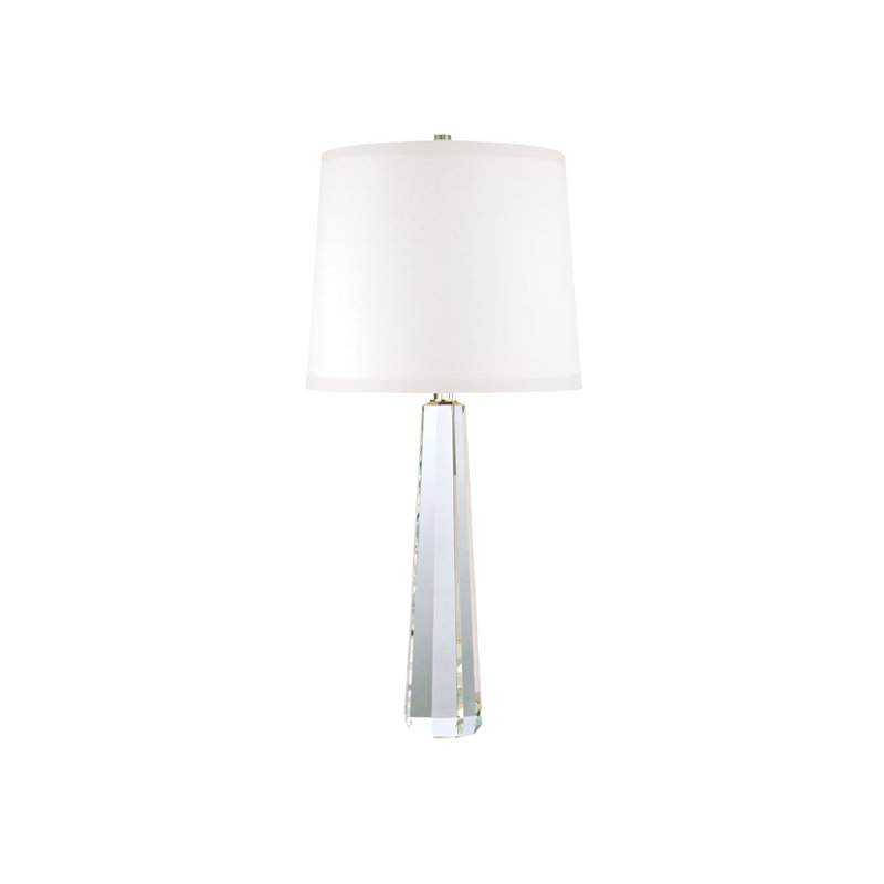  Lampe de table métallique transparente, Blanc, Grand