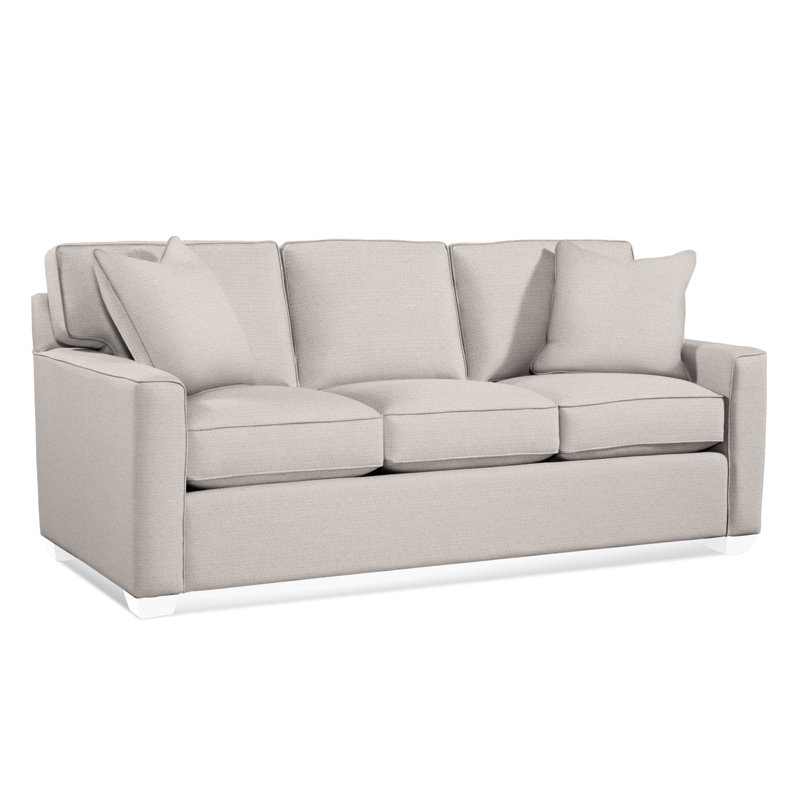 Easton Sofa, Innerspring Mattress, Frost White, White Textured Performance