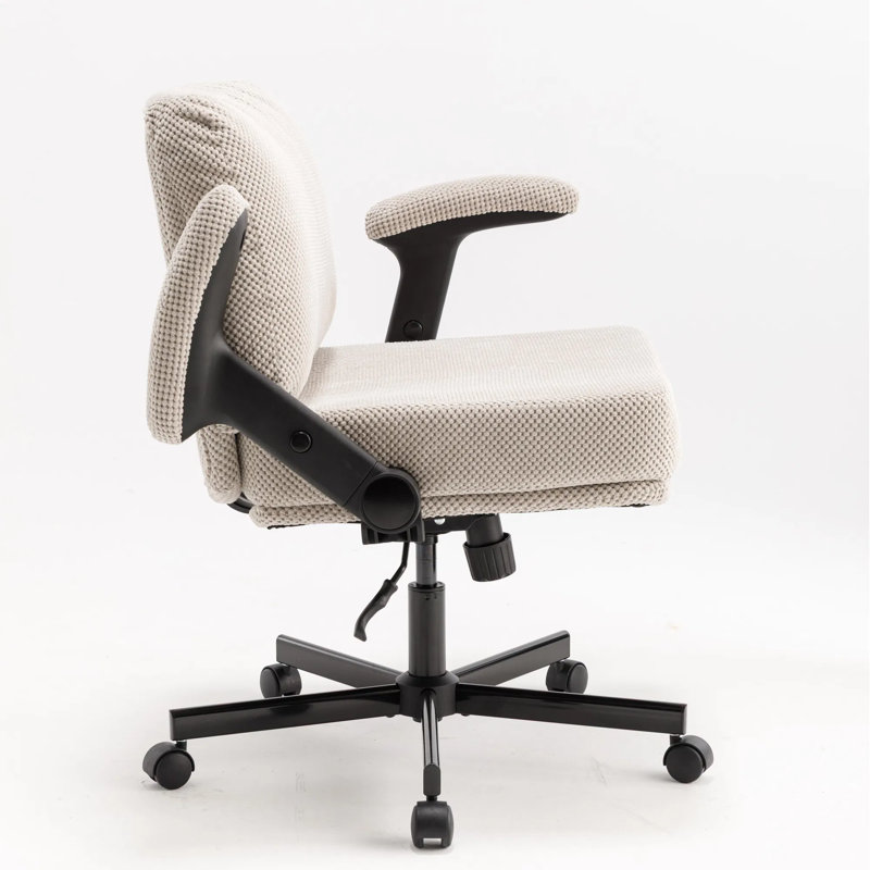 Fauteuil de bureau Criss Cross, Ivoire ivoire