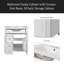 Meuble-lavabo de salle de bain avec lavabo en céramique, 30 po, armoire de rangement avec portes à fermeture en douceur et organisateur de porte-119506876